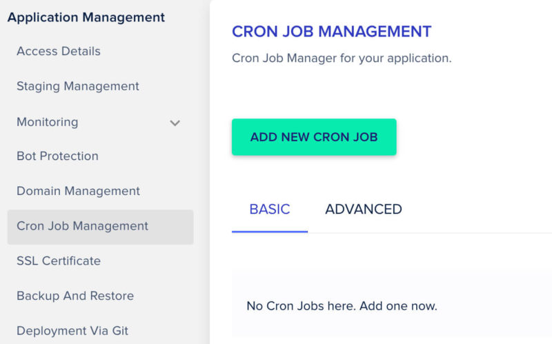 Cron Job Management